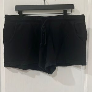 Terry cloth knit shorts